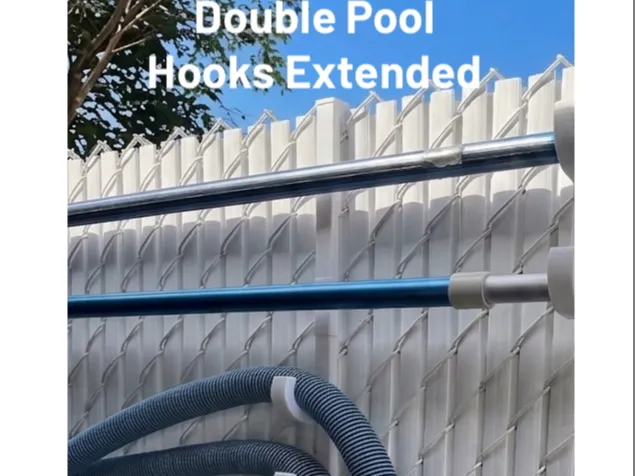 Hook (extended) over fence - Pool accessories