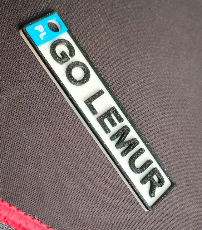 Tablica rejestracyjna brelok LicensePlateKeychain