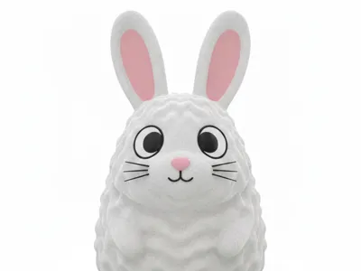 Fantasy cartoon rabbit