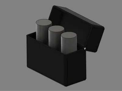 Three eye drop cases