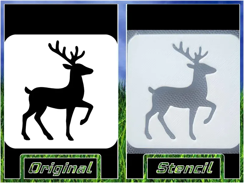 Reindeer Stencil