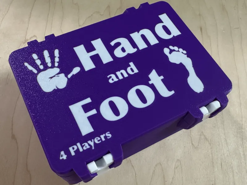 Hand and Foot Storage Box, 4 Players