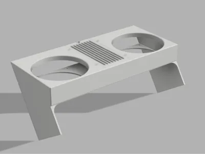 Deye Inverter Cooler – Dual 120mm Fan Mount
