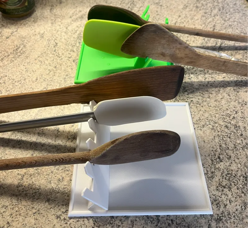 wooden spoon holder