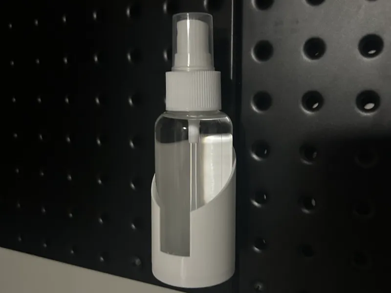Pegboard mini spray holder
