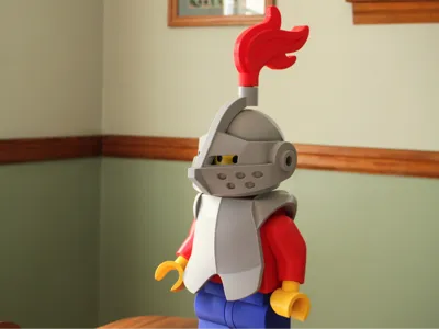 Brick Megafigure Armor & Helmet (10:1 scale)