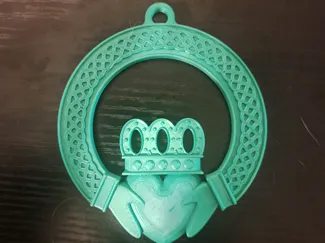 Embossed Claddagh Ornament