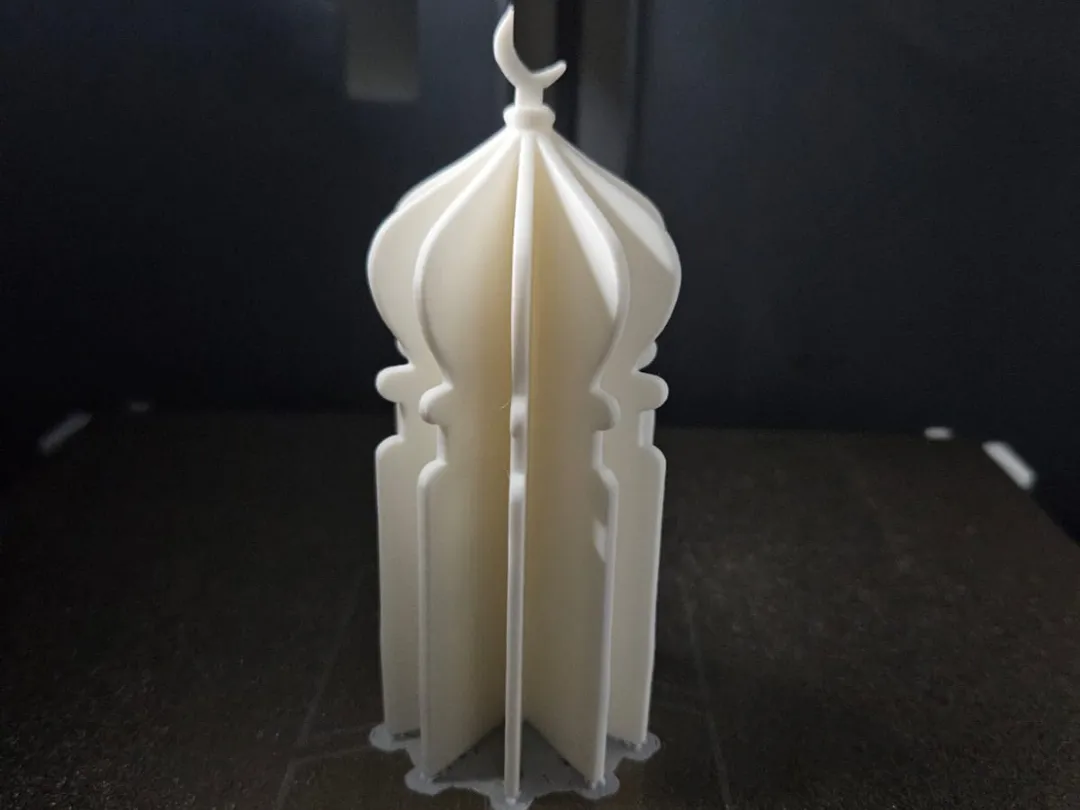 Support décoratif croissant pour Ramadan