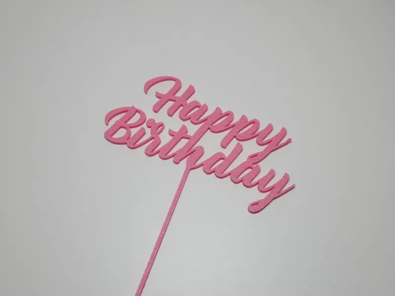 Blumenstecker Glückwunsch "Happy Birthday"