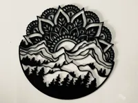 Décoration murale mandala montagne — photo 2