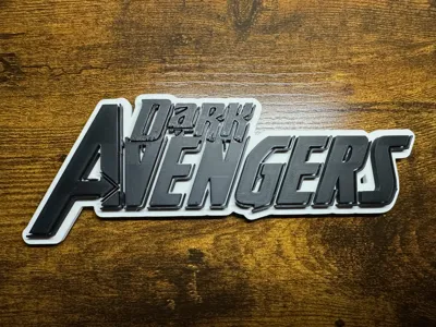 Marvel Dark Avengers Sign