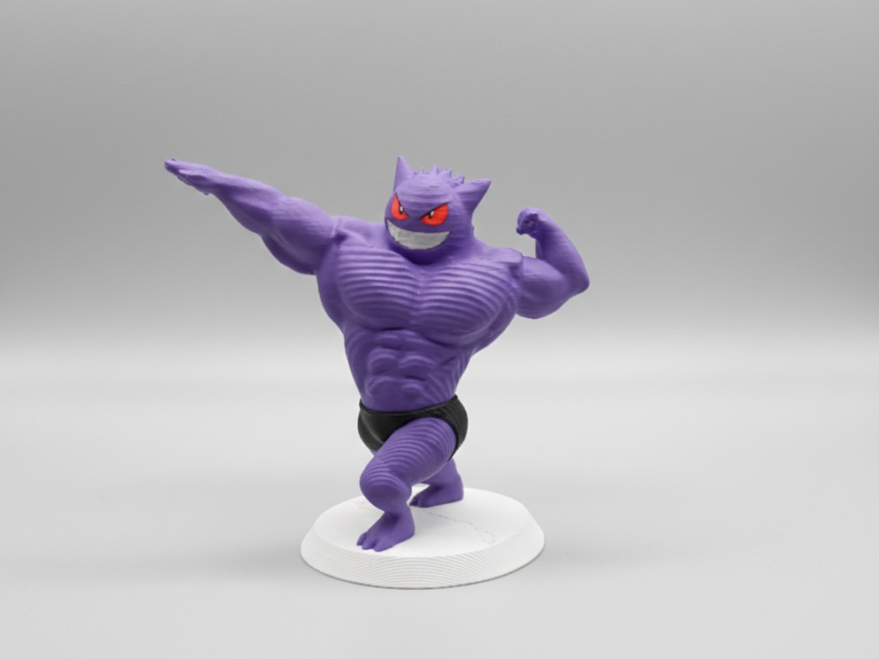 Der ultimative "Gym-Bro" Gengar Bodybuilder-Style
