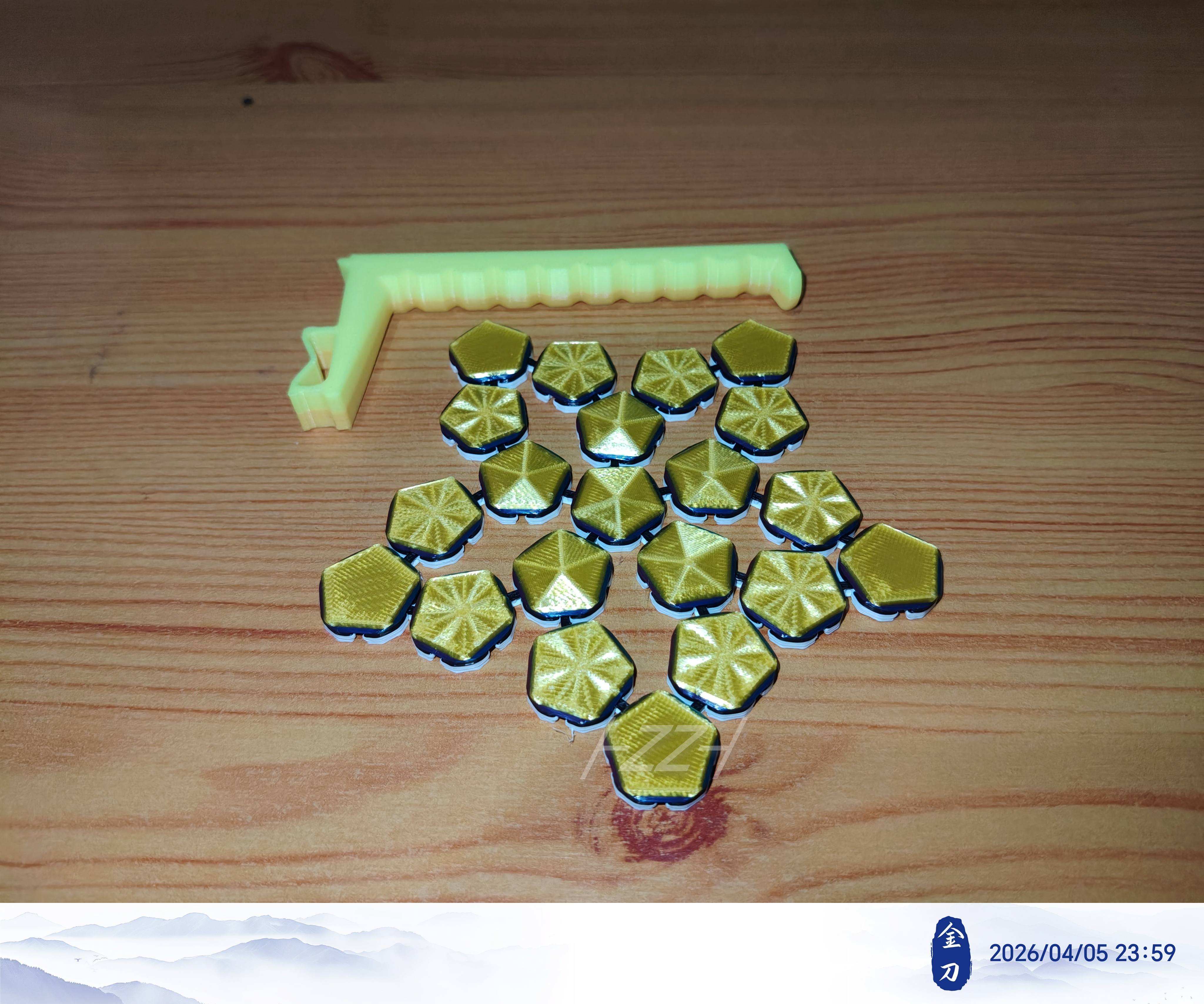 Miniatura 4 do modelo 3D 可拼装类锁子甲杯垫系列-五_2.3-2.4