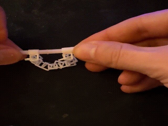 PRFE Tube cap that grips filament with chain