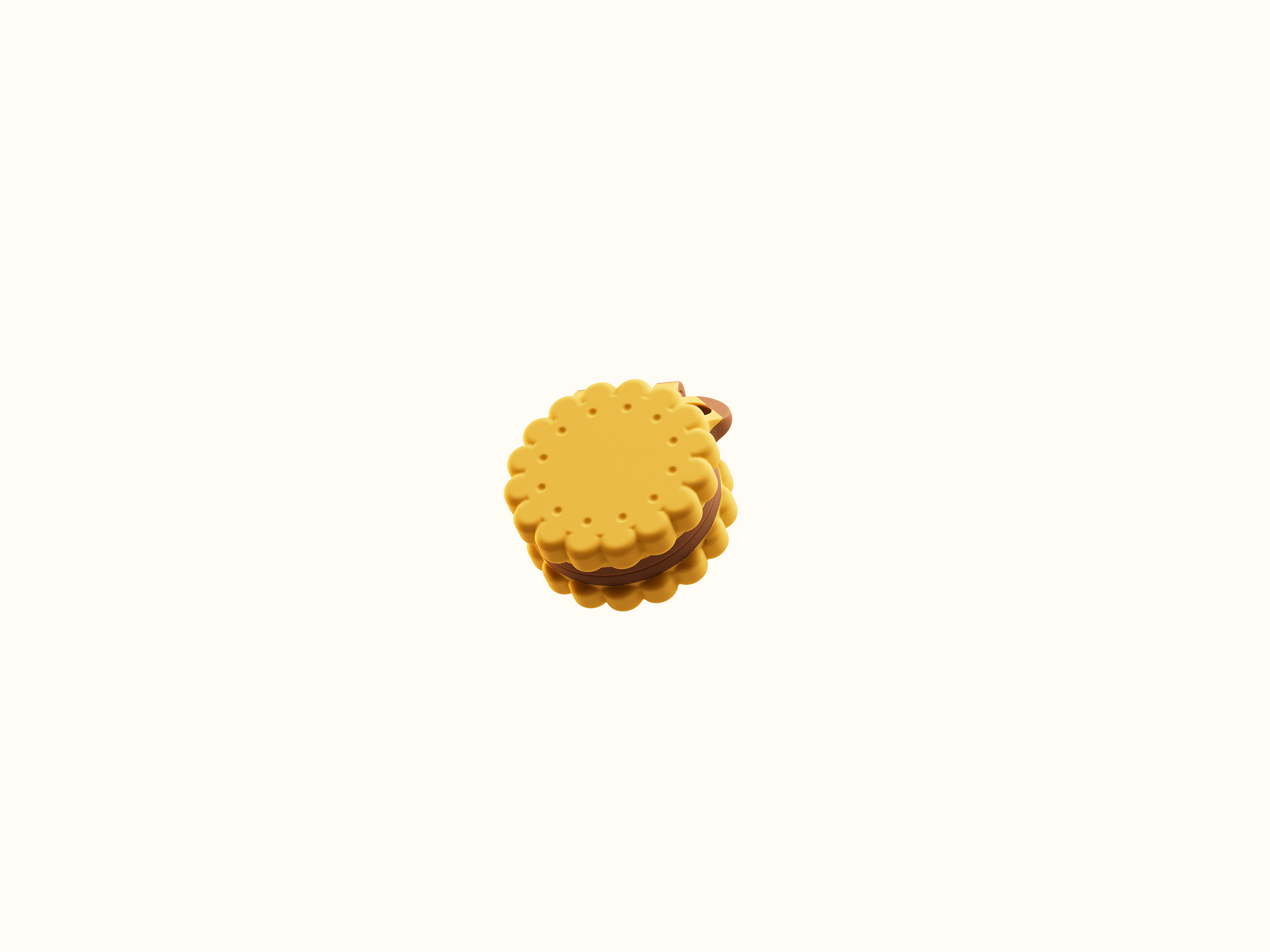 Miniatura 4 do modelo 3D Biscuit Keychain Box (Customizable)