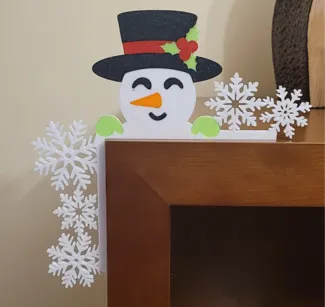 Christmas Door Corners – Snowman