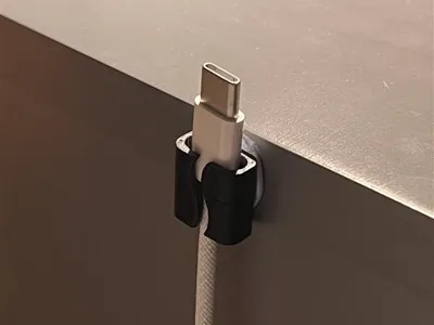 USB C Cable Holder for Tables/Drawers/Desk