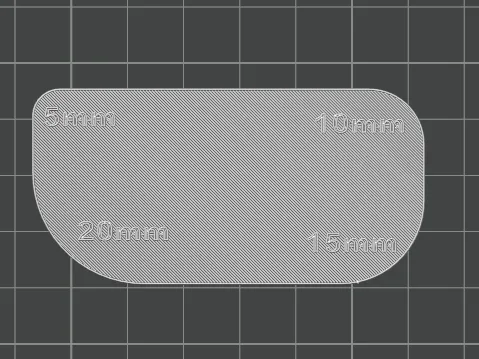 Radius Gauge Card - Corner Measuring Tool
