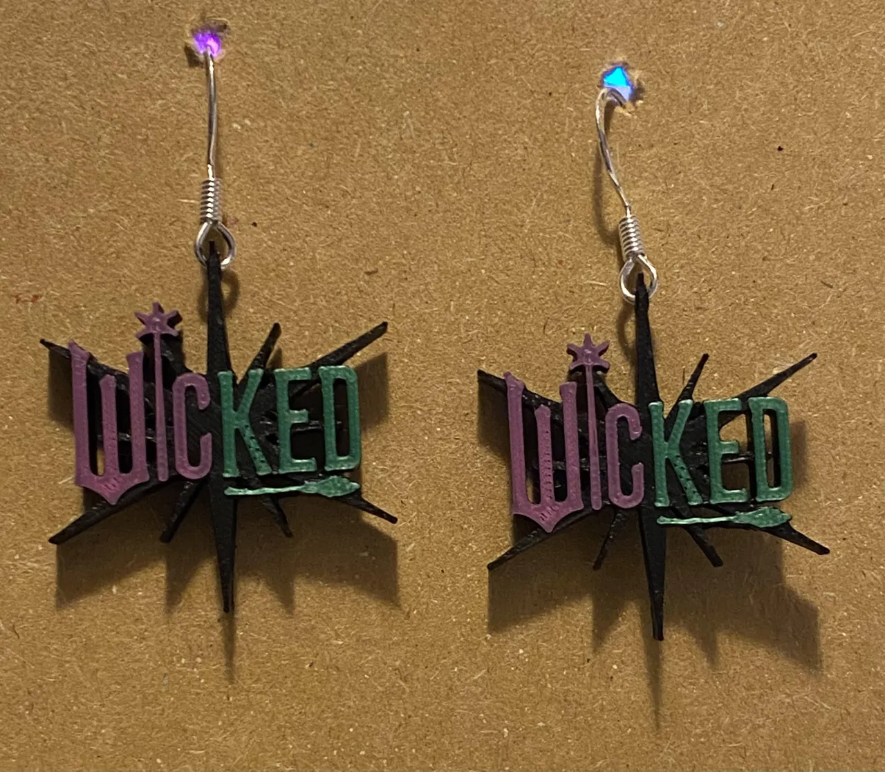 Wicked earrings view 2