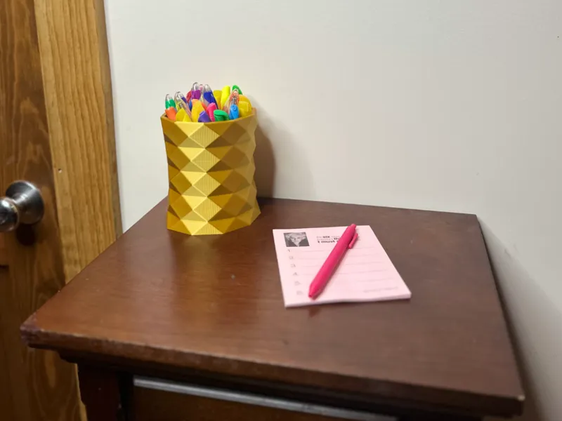 Midnight Facet – Geometric Planter or Pen Holder