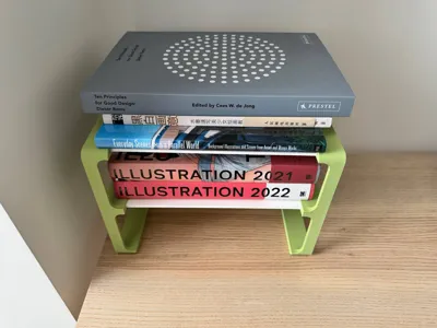 Simple table stand with 2 shelves (modified)