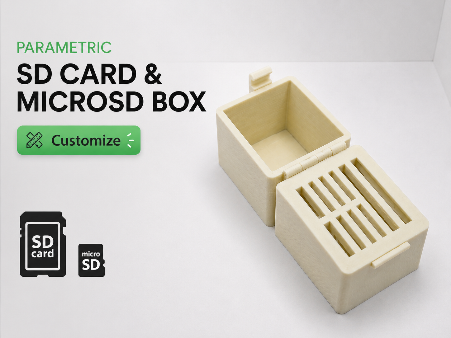 Parametric SD Card & MicroSD Card Box