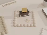 Plateau de rangement esthétique à bulles — photo 1