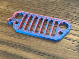 jeep grill keychain