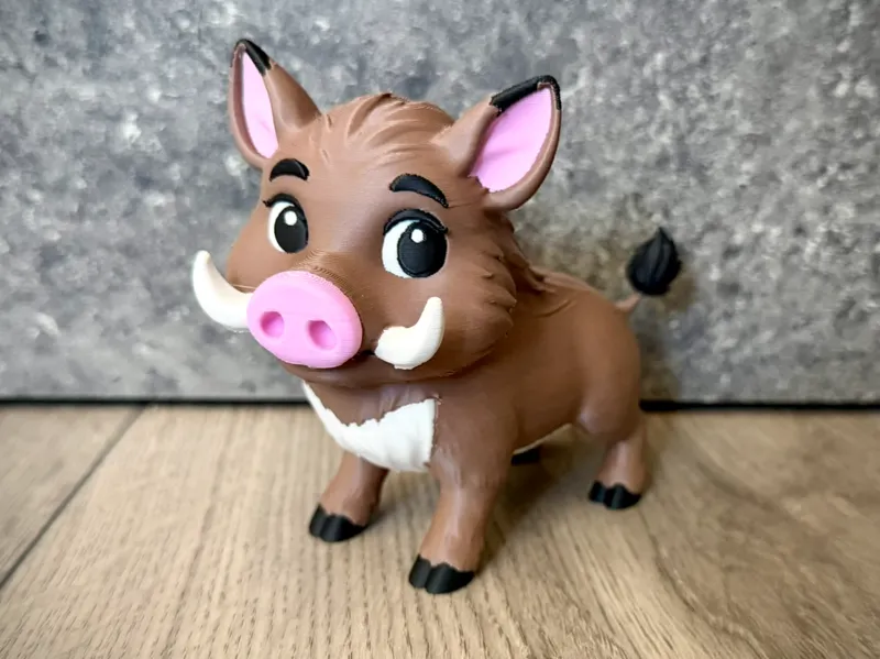 Boar Happy Cute Animal Figurine AMS wild