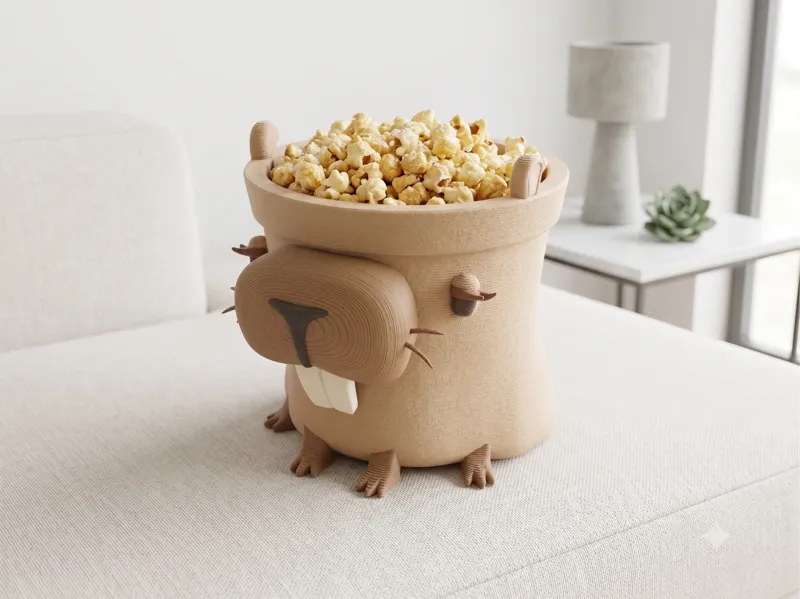Capybara Popcorn Bucket –Ultimate Movie Companion