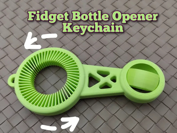 Porte-clés décapsuleur / fidget spinner