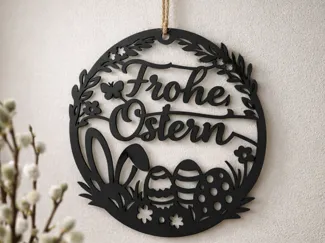 Frohe Ostern – dekorativer Oster-Aufhänger