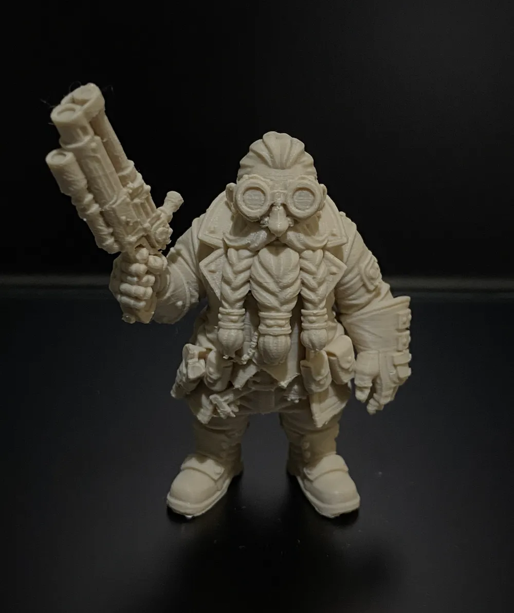 Steampunk Dwarf Gunslinger - Free 3D Print Model - MakerWorld
