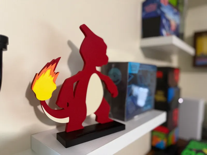 Charmeleon Custom Pokemon card display stand 