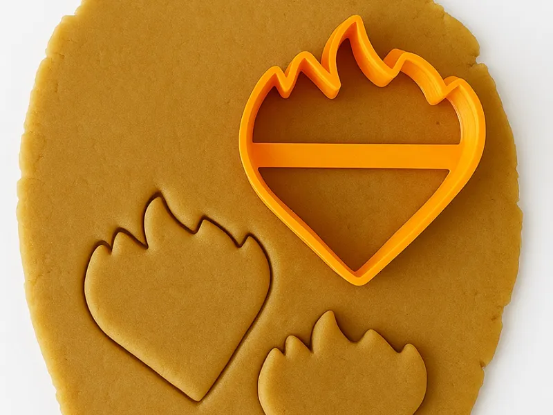 Vlammetje koekjesvorm voor De Warmste Week
