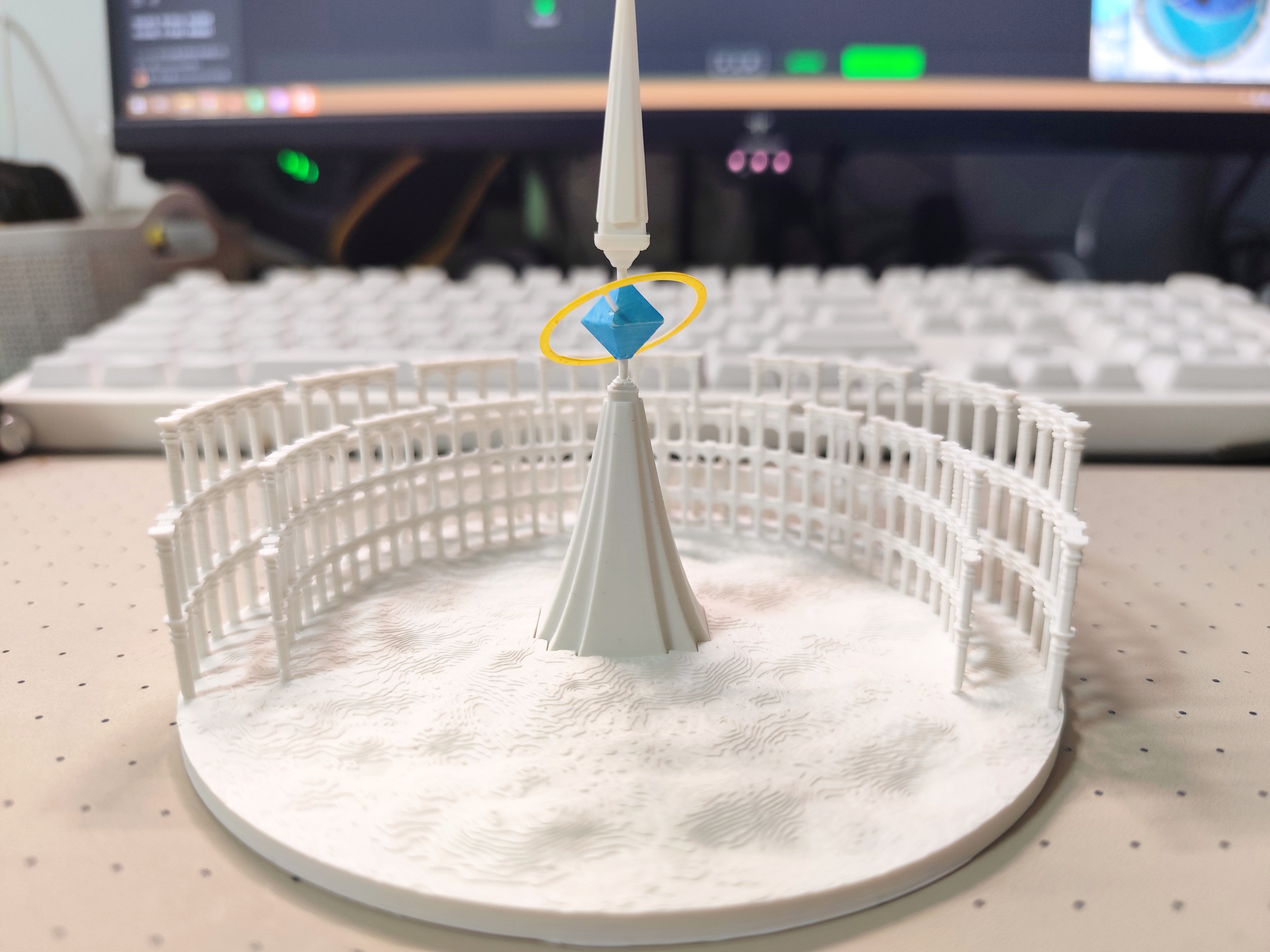 maimai DX] PRiSM TOWER miniature model ——7sRef Famous Landmark