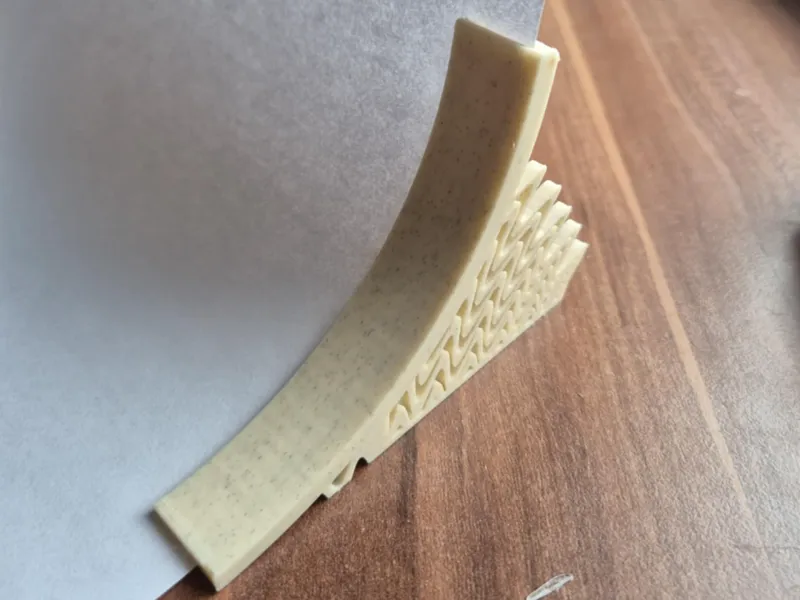 Paper photo background holder - waves