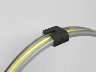 PTFE tripe tube clip