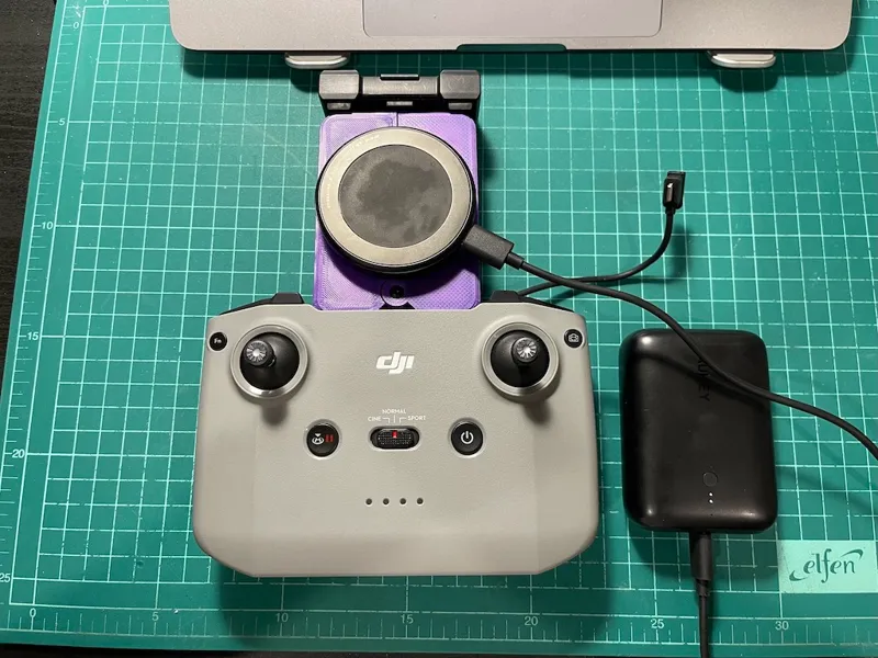 Active phone cooling for DJI RC-N1 / RC-N2 / RC-N3
