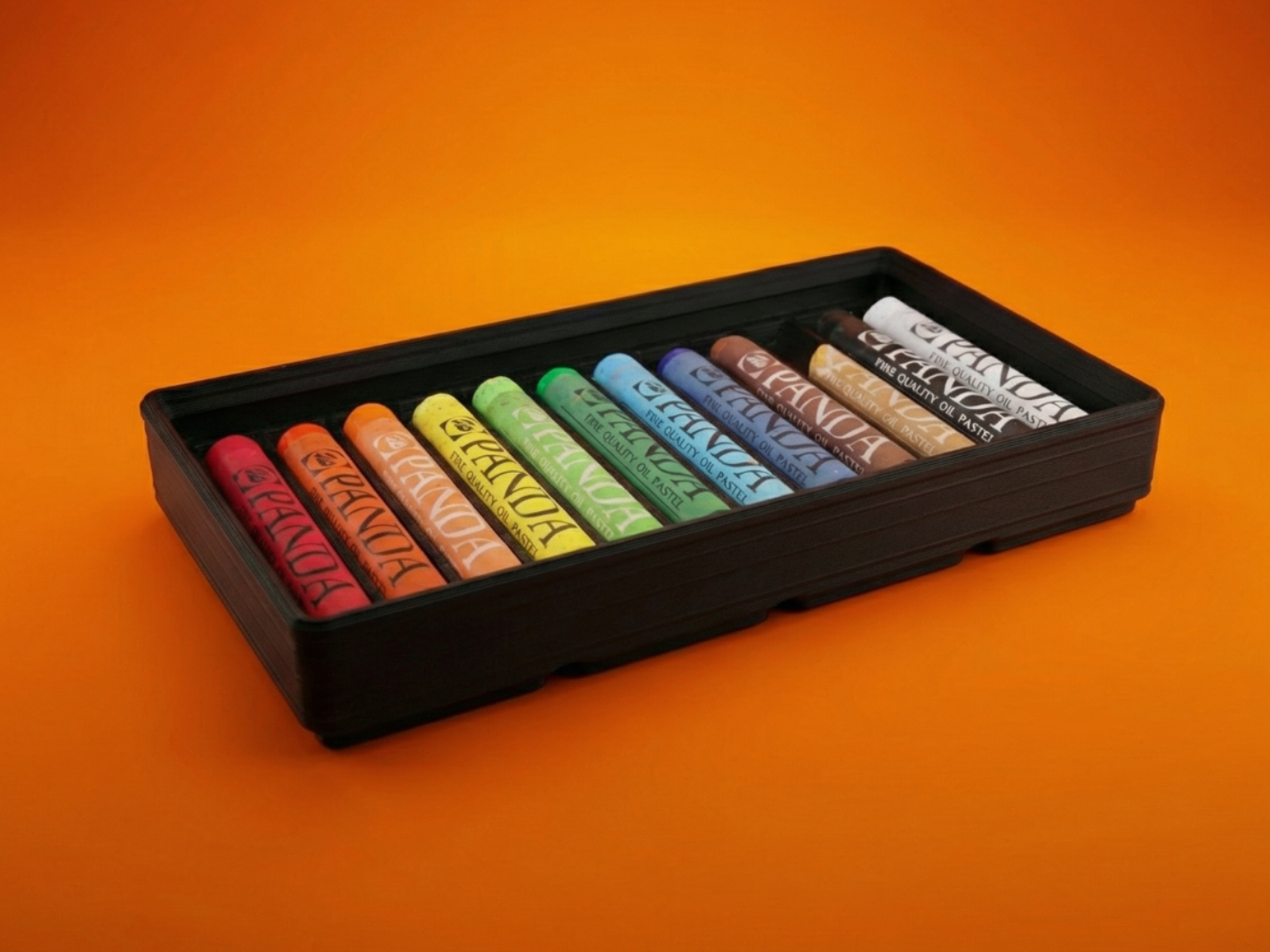 Gridfinity Oil Pastel Storage Tray (12 Slots)