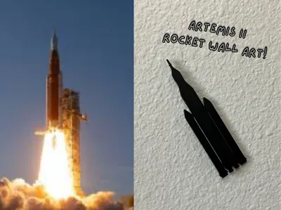 Artemis II - Quick and simple wall art.