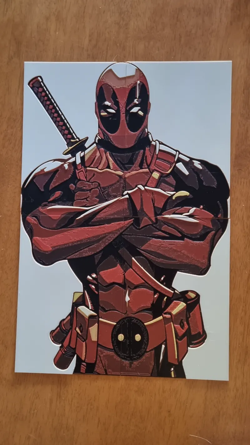 large Deadpool hueforge