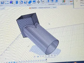 Downspout 45° to 3" PVC SCH 40 adaptor