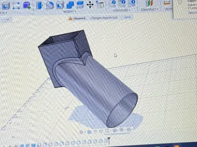 Downspout 45° to 3" PVC SCH 40 adaptor