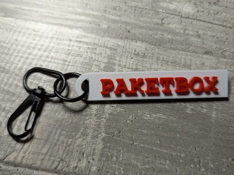 Paketbox Schlüsselanhänger