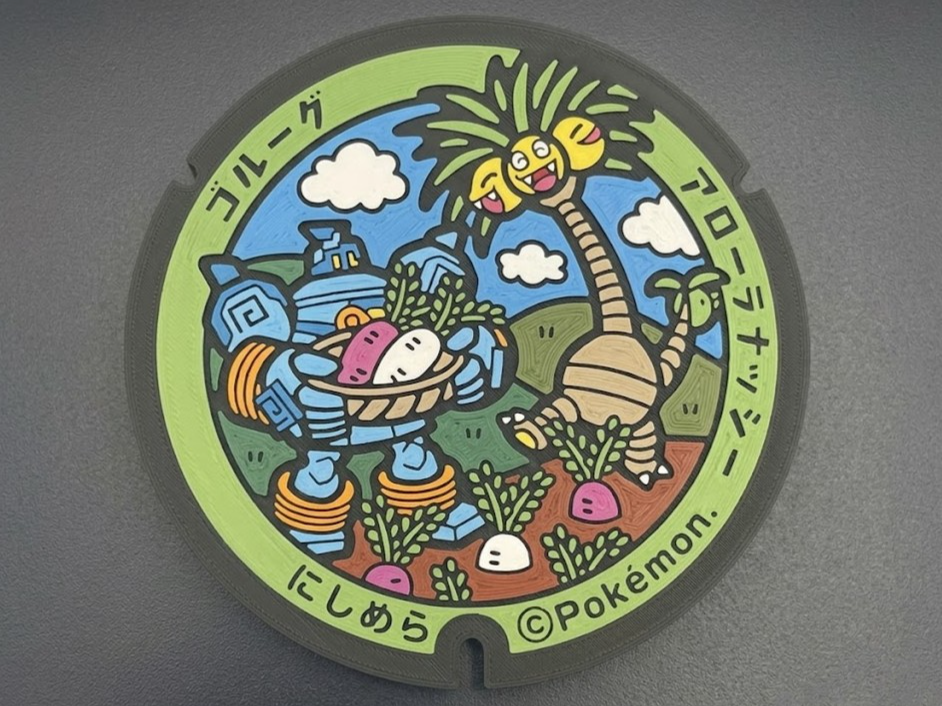 Decoración Exeggutor Alola & Golurk 