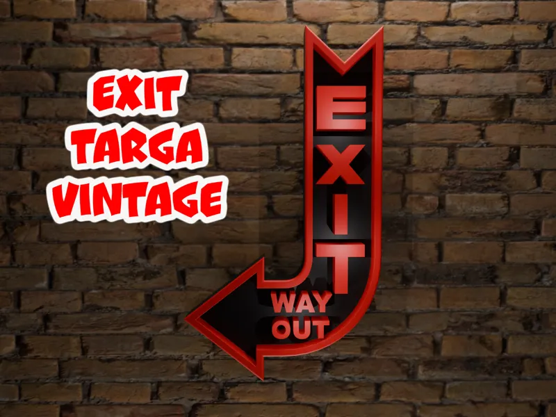EXIT – Way Out  TARGA COMMEMORATIVA