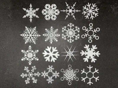Snowflake Ornament Collection - 18 Snowflakes