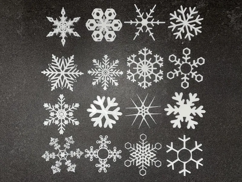 Snowflake Ornament Collection - 18 Snowflakes