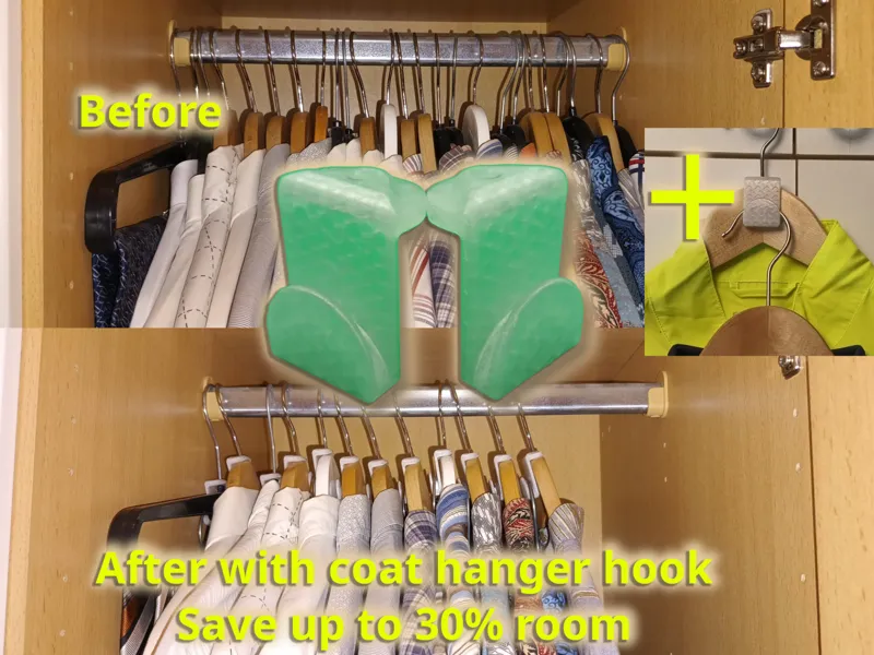 Straight and Angled Coat Hanger Hook